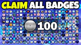CLAIM ALL 100 BADGES in 1 DAY!! (The Hunt Roblox)
