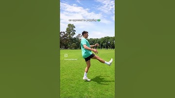 How to fluently kick a footy (AFL ball) on the run #afl