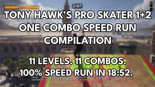 I beat Tony Hawk 1+2 In One Combo - The Only 100% One Combo Segmented Speed Run (18:52) - Epic Steam