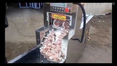Mutton roll cutting machine