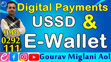 USSD and E-Wallet | Unstructured Supplementary Service Data | Digital Payments System | E Banking