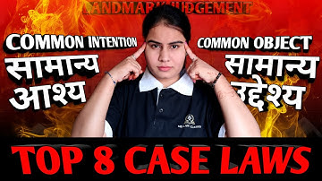 Common intention and Common object Case laws