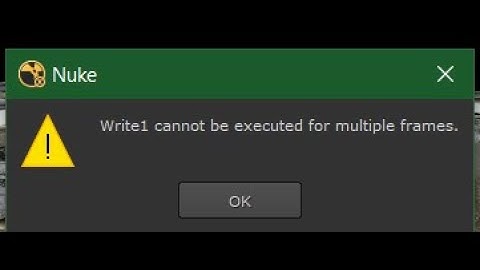 Write1,2..  cannot  be executed for multiple frame in  nuke