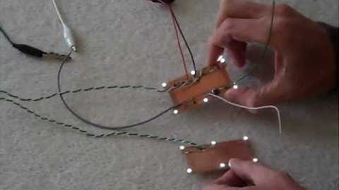 Humbucker LED backlight kit (inc touch sensor switching) overview www.guitarleds.com