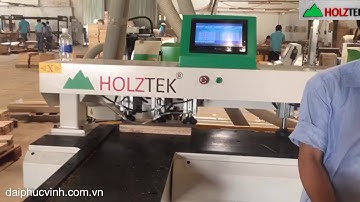 Holztek. MÁY KHOAN NGANG CNC LẮC MỘNG OVAL ÂM - CHẠY RÃNH...