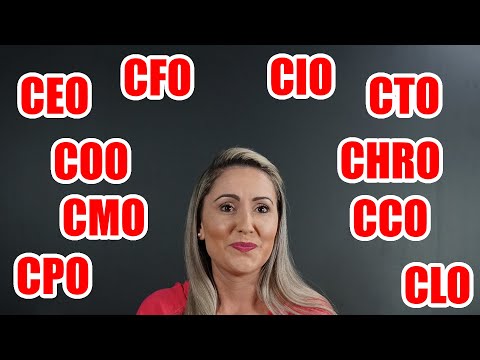 CEO CFO COO CMO CIO CPO CTO CCO CLO CHRO - O que são estas siglas??