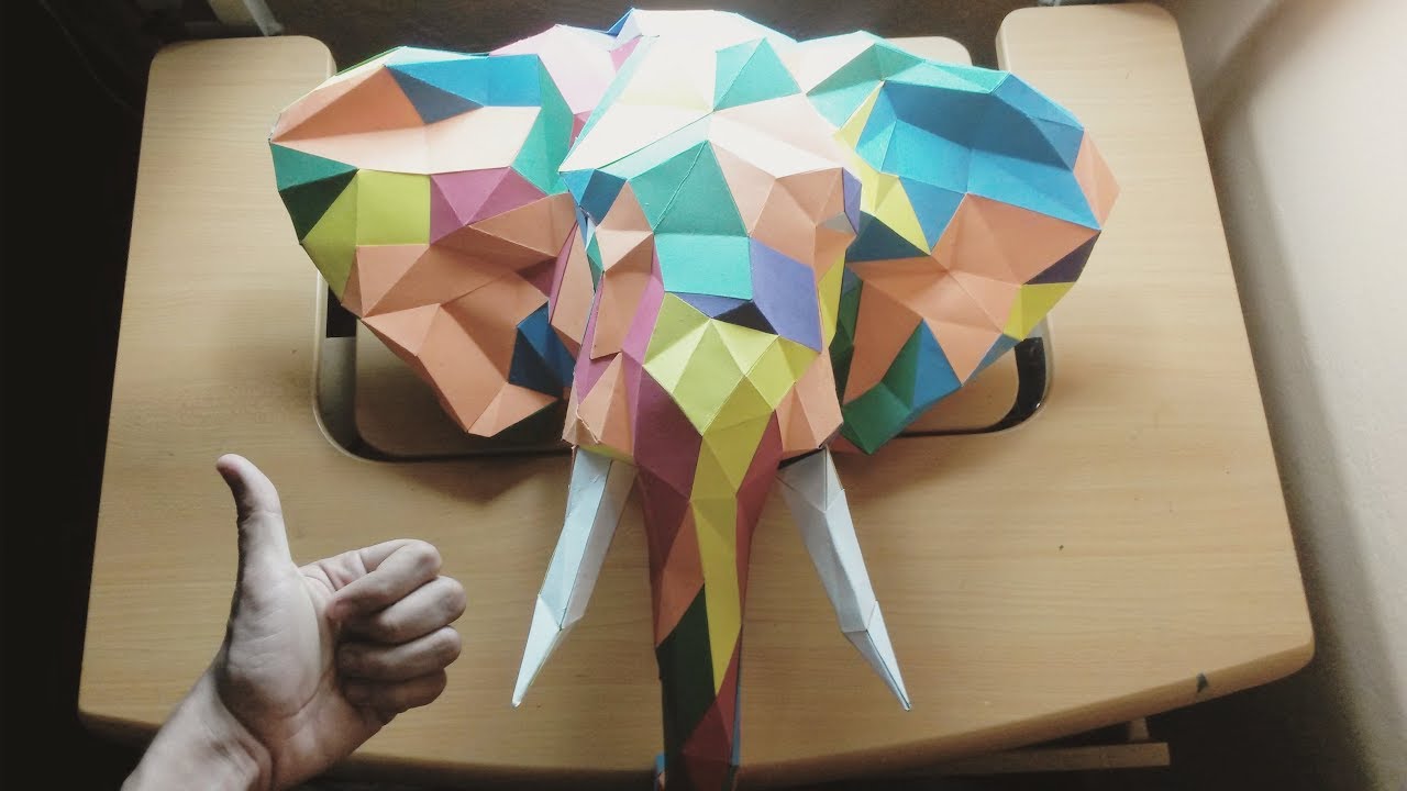 Figuras De Papel En 3d Como hacer un Elefante 3D con papel fácil y rápido - YouTube
