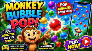 🐵 Monkey Bubble Pop | Fun Bubble Popping Game 🎈 screenshot 5