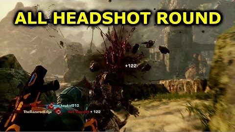 ALL HEADSHOT ROUND! - Gears of War 3 - Execution w/ LiKe BuTTeR