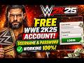 FREE WWE 2K25 ACCOUNT (USERNAME &amp; PASSWORD) – STILL WORKING! CLAIM NOW