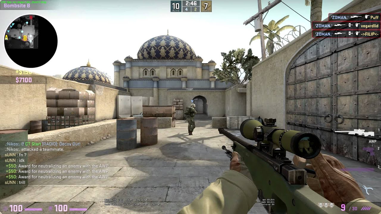 CS:GO - Triple headshot ingame with TrilluXe