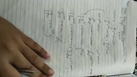 Laplace transformation of elementary functions