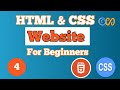 html and css website design tutorial || html and css tutorial for beginners || Html and Css Website