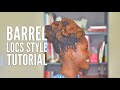 Barrel Locs Updo| Loc Tutorial| ibyl