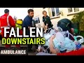 Woman FALLS downstairs (Helicopter Rescue) | Ambulance (BBC) | Blue Light: Police & Emergency