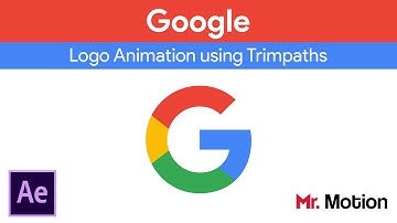 Google Logo Animation tutorial in after effect using Trim paths | After effect tutorial