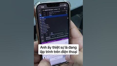 Không còn là mơ nữa, bạn có thể lập trình trên điện thoại 😇 #laptrinh #coding #phone #hacker #fyp