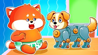 Real Dog Neets Robot Dog 🐕🐩 + More Funny Kids Songs And Nurserhy Rhymes by Lucky Zee Zee