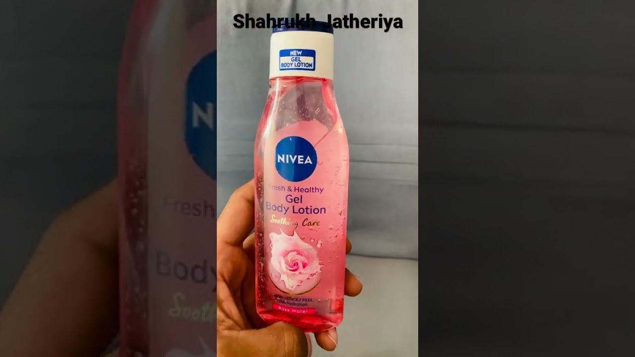 nivea rose water gel body lotion