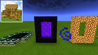 Block Crazy Robo World How To Make PORTALS to HEAVEN, END and NETHER screenshot 4