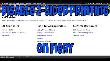 How to disable 2-sided printing on Fiery (Mac)