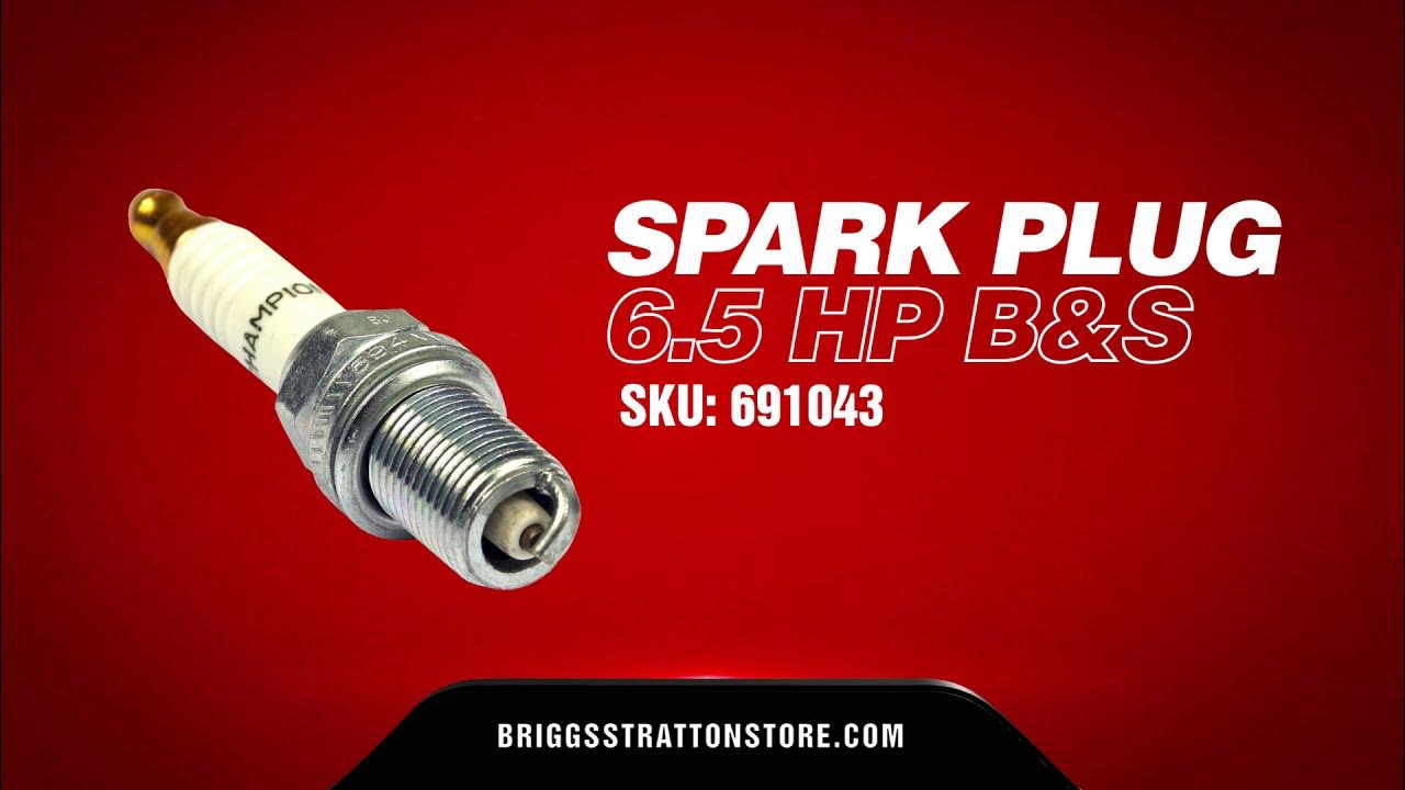 Briggs and Stratton 6.5 HP Spark Plug 691043 OEM - YouTube