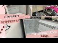 Cómo limpiar tu refrigedor o nevera fácil y rápido | Limpiar y desinfectar tu refrigerador