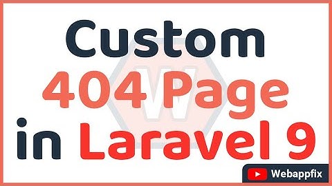Custom 404 Page in Laravel 9 | Laravel 404 Not Found Page | Laravel Custom Error Message | 404 Page