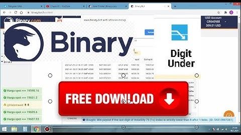 Scalper Binary Under Bot Real Binary Account (FREE Download)
