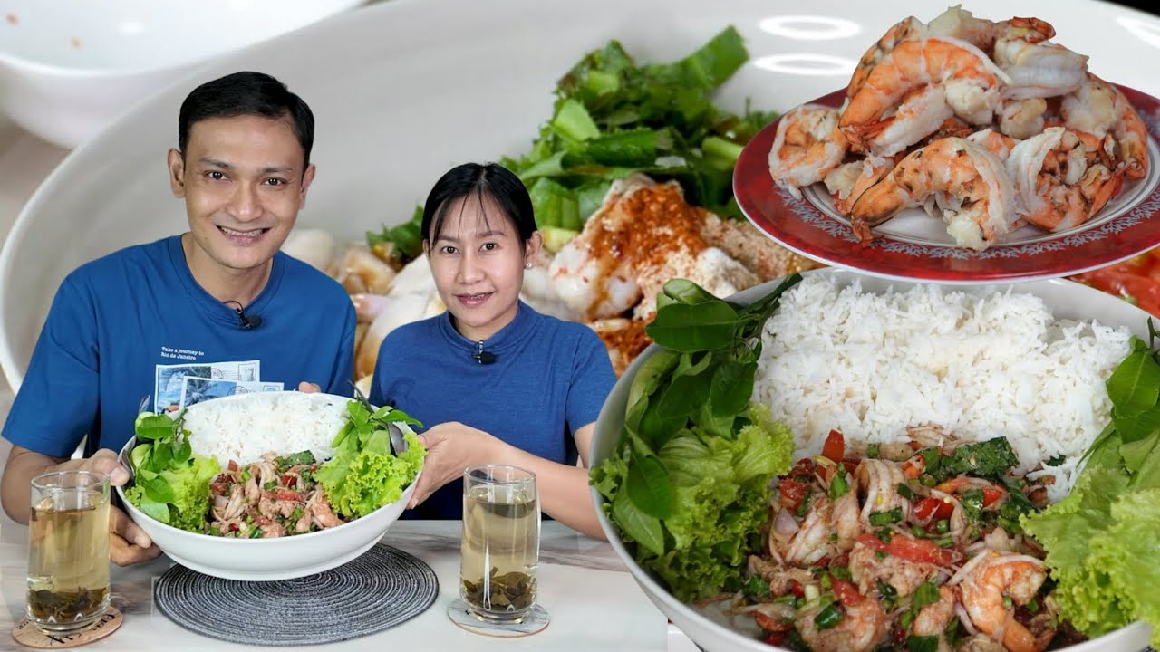 ပုစွန်ကို ဆီမသုံးပဲ သုပ်စားမယ်