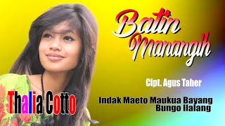 MELANKOLISNYA THALIA COTTO DALAM LAGU BATIN MANANGIH