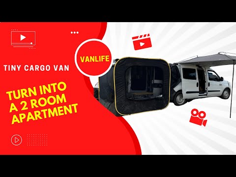 Turning a Tiny Cargo Van into a LUXURY 2 room apartment on Wheels.