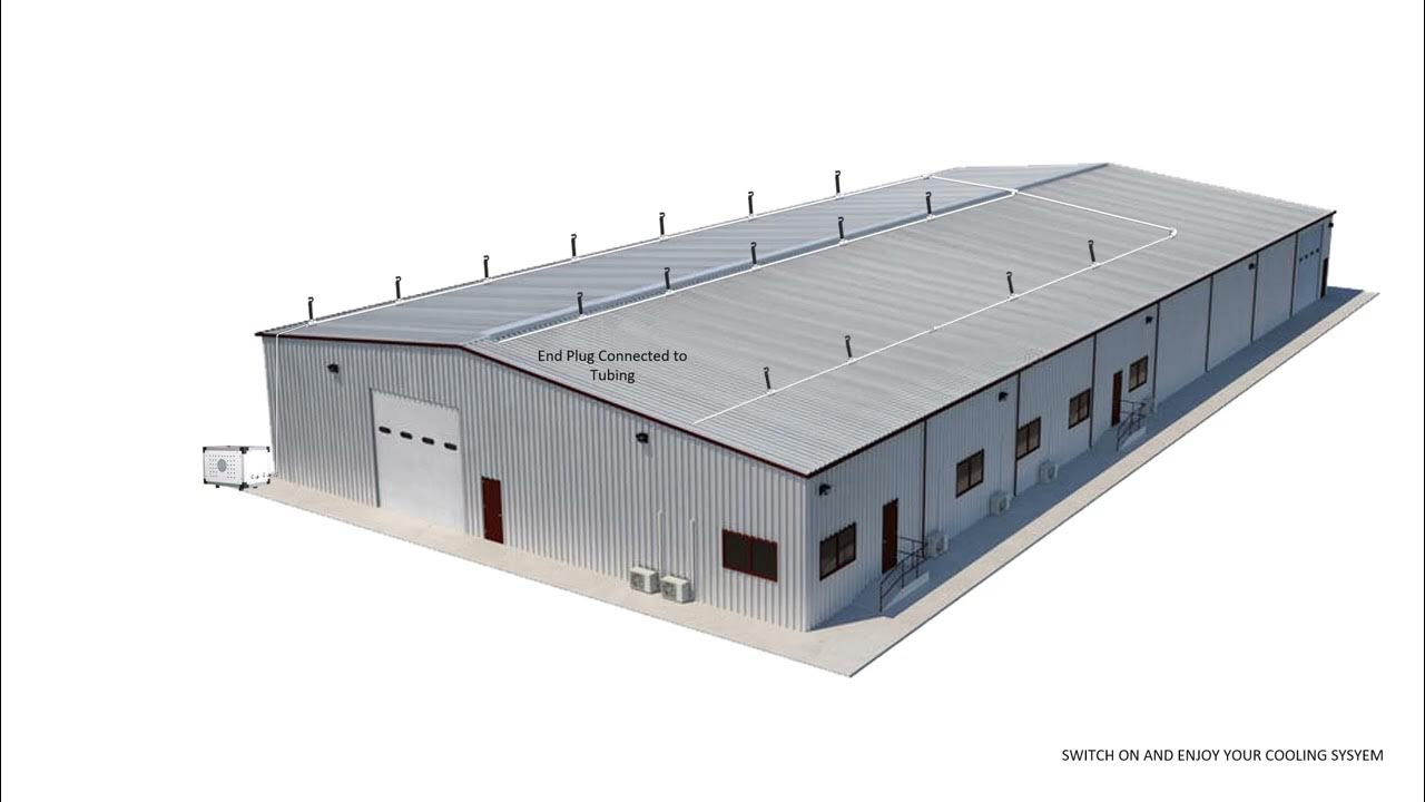 Roof Cooling with Misting System Roof Misting System Industrial