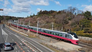 JR常磐線　E657系　ひたち・ときわ号　水戸偕楽園