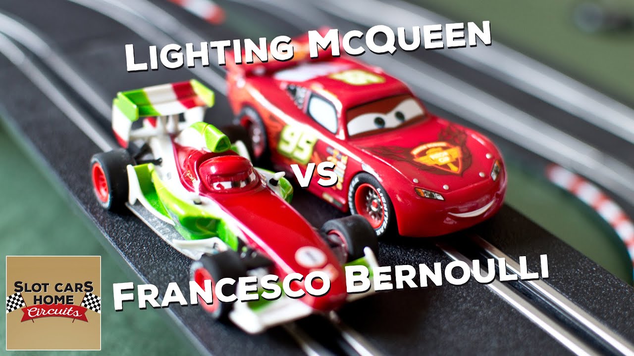 Carrera Go! Cars Neon Shift & Drift Lightning McQueen Vs Francesco Bernoulli  