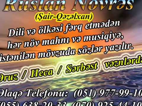 Ruslan Novres -  Mahnilara sozler yazilir