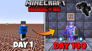 I Survived 100 Days In Ancient Debris Only World In Minecraft Hardcore | Hindi