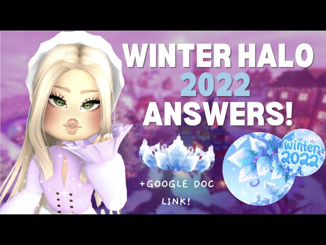 UPDATED] NEW HALO ANSWERS to WIN WINTER HALO 2022 🎄 Royale High Christmas  2022 Fountain Answers ☃️ 