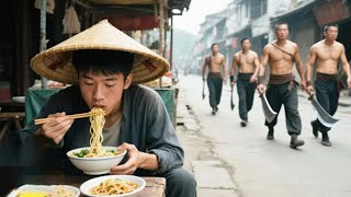 Download lagu The Bully Harasses a Young Man Eating Noodles on the Street, Little Did He Know the Young Man is a K