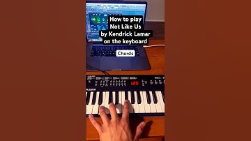 Playing Not Like Us by Kendrick Lamar on the keyboard #kendricklamar #shorts #piano