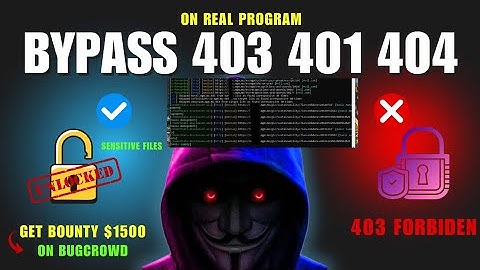 How to Bypass 403,404 and 401 ⚠️ on bugcrowd program | Live Bug Bounty Hunting 