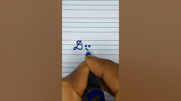 D In Cursive Writing ✍️📝 #shorts #alphabet #cursivewriting
