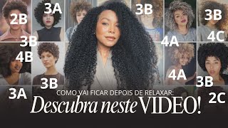 Qual curvatura seu cabelo vai ficar pós relaxamento? - Relaxamento Capilar