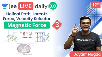 JEE: Magnetic Force L3 | Lorentz Force | Unacademy JEE | JEE Physics | Jayant Nagda