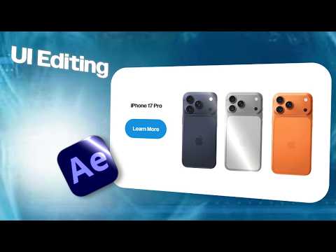 How to actually Make This viral UI Style Animation in After Effects ...