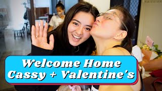 Welcome Home Cassy + Valentine's Dinner 💕  | Carmina Villarroel Vlogs 📹