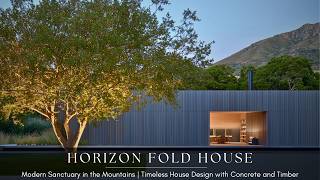 Modern Sanctuary In The Mountains Horizon Fold House