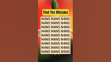 Find The Mistake #quizgame #quiz #puzzle #maths #iqtest #braintestsolution #shortvideo #shorts