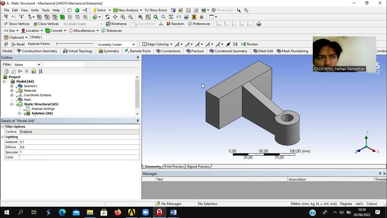 TUTORIAL ANSYS WORKBENCH ANALYSIS SAFETY FACTOR AND LIFE BRACKET