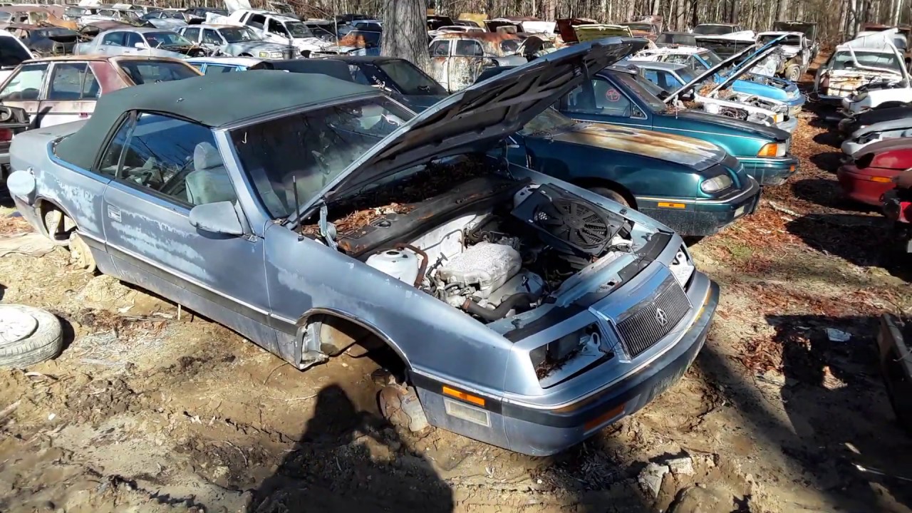 Johnson auto Salvage Chrysler Lebaron convertible - YouTube